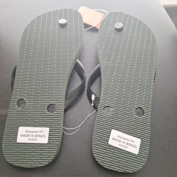 havaianas Men's Top Camo Flip Flop Sandal, Olive Green, US 9-10 - Picture 6 of 6